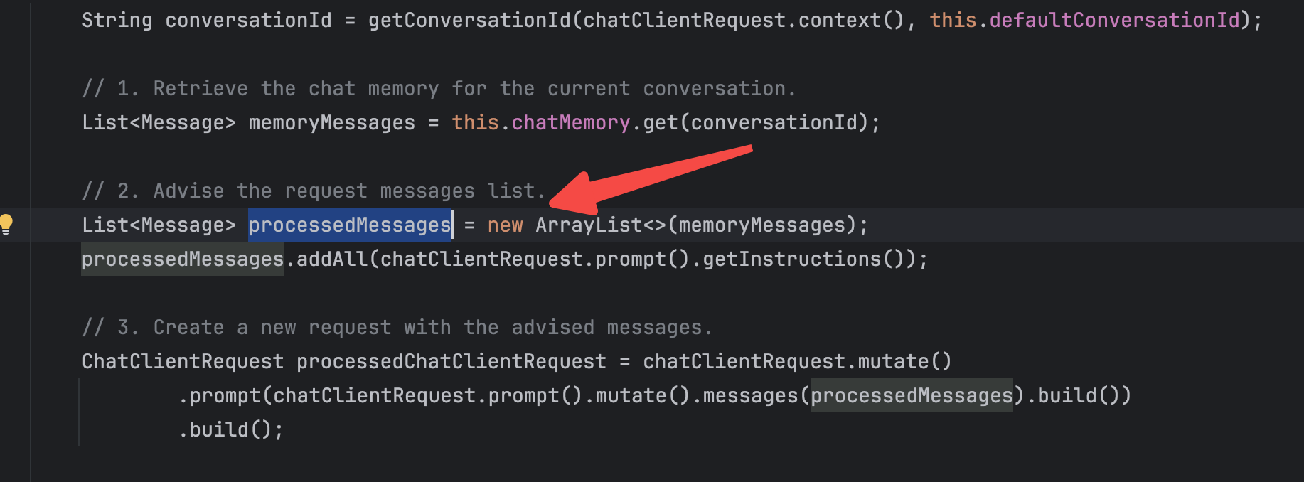 MessageChatMemoryAdvisor