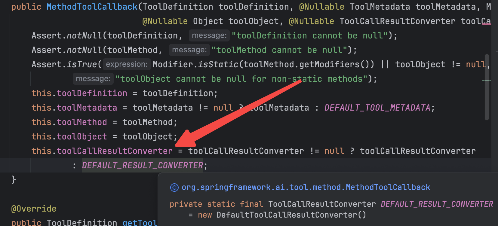 默认的Converter